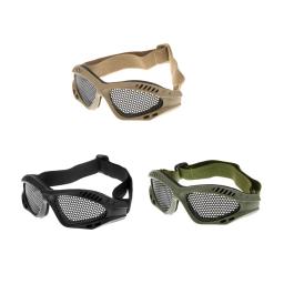 Metal Mesh tático óculos, proteção anti-choque, óculos de segurança, equipamento de ventilador militar, Cs ao ar livre jogo, 0-Type Eyewear - Image 1