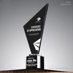 Troféu De Estilo De Lâmina De Cristal Personalizado, Prêmio De Honra Negra, Decoração De Casa, Lembrança, Prêmio De Alta Qualidade - Image 3