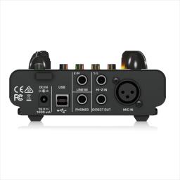 Behringer mic500usb tubo de vácuo audiophile pré-amplificador para guitarras elétricas e acústicas, teclados, guitarras graves, tambores, vocais - Image 4