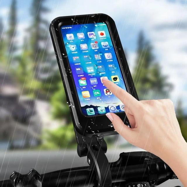 Suporte de Telefone Ajustável para Bicicleta e Motocicleta com Caixa Magnética à Prova d'Água