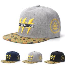 Boné de beisebol bordado para homens e mulheres, Hip Hop, algodão, chapéus relâmpago, esportes casuais ao ar livre, guarda-sol, drop shipping - Image 1