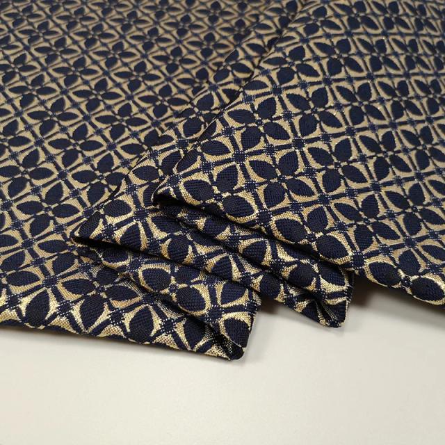 Tecido Jacquard Ouro Seda Brocado 100cm x 145cm - Design de Moda Exclusivo