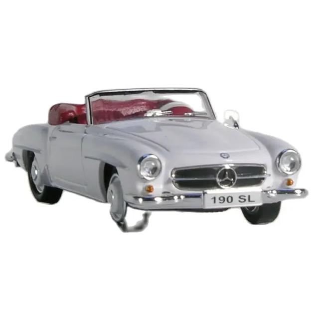 Modelo Artesanal de Carro Benz 190SL em Escala 1:87 - Simulação de Alta Qualidade para Colecionadores e Decoração de Carros Clássicos