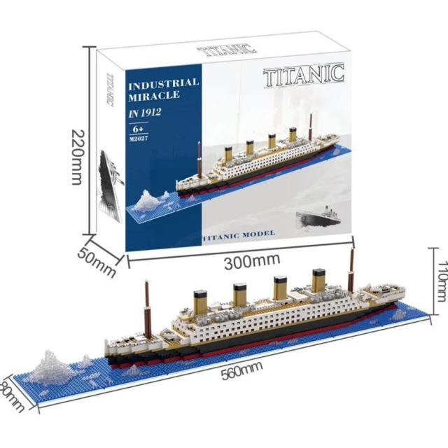 Blocos de Construção Modelo Navio de Cruzeiro Titanic Coleção DIY Brinquedos de Construção para Crianças