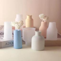 Silicone Handmade Escultura Molde, DIY Vaso, Vaso De Flores, Artesanato De Gesso, Resina Fundição, Decoração Para Casa - Image 2