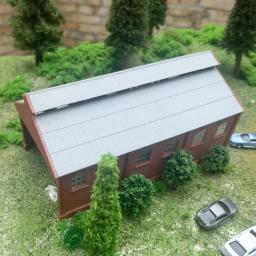 Modelo em escala 1/160 N loco manutenção construção locomotiva oficina de reparo modelo de plástico layout de trem ferroviário peças de material DIY - Image 3