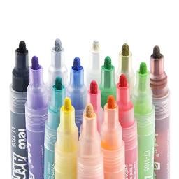 Impermeável permanente tinta acrílica canetas marcador, canetas acrílicas, rocha, pedra, cerâmica, vidro, canecas, madeira, bricolage, 24 cores - Image 4