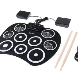 Almofada de percussão eletrônica tambor módulo instrumento musical profissional eletrônico tambor conjunto sistema bateria musical gatilho - Image 5