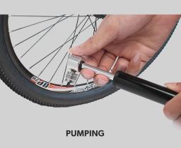 Mini Bomba De Ar De Bicicleta De Liga De Alumínio Leve Portátil, bicicleta De Montanha Ao Ar Livre Ciclismo Pneu, Inflator De Agulha De Gás - Image 6