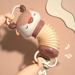 Cartoon Deer Acordeão Música Brinquedos, Instrumento de Educação Infantil, Brinquedo Vocal Eletrônico, Brinquedo Educacional para Crianças, Presente Infantil - Image 2