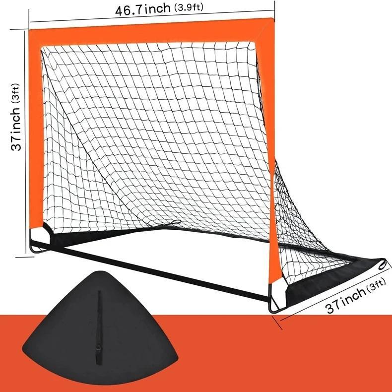 Portátil crianças gol de futebol quintal prática rede de futebol saco de transporte portátil dobrável gol de futebol interior e exterior rede de treinamento - Image 1