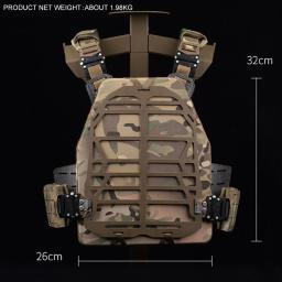 Paintball Modular MOLLE colete tático, Airsoft Plate Carrier, Quick Release Buckle, Caça Vest, Conforto Forro Equipamento de proteção - Image 2