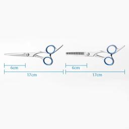 Aço inoxidável Pet Hair Scissors, aparar tesouras, corte animal, Dog Grooming, pés, orelha, olho, 6" - Image 3