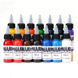 Pigmento de tinta para tatuagem com caixa, Kits de arte corporal semi-permanentes, tintas de beleza profissionais, maquiagem, 30ml, 14 cores - Image 2