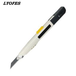 Cortador de papel da faca da arte do trabalho do metal da precisão profissional japonês da faca de serviço automático da segurança apropriado para o estudo do escritório - Image 6