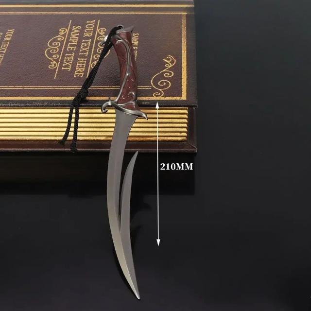 Faca Melee Songsteel para Valorant - Katana Treinamento em Aço Real, 21 cm, Ideal como Brinquedo Seguro e Presente para Meninos