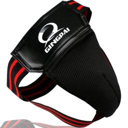 Taekwondo Training Crotch Protector, Kick Boxing Guard, Protetor para Adulto Masculino MMA Jockstrap, Sanda e Virilha, Vermelho e Preto - Image 4