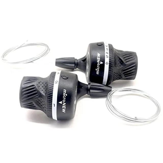 Desviador Micronew de Velocidade para MTB - Shifter Esquerdo e Direito Compatível com Shimano 3x6, 3x7 e 3x8