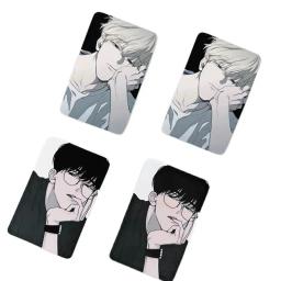 Cartão coreano Manhwa Checkmate Lomo, personagens de quadrinhos, cartões fotográficos de 3 polegadas, Jeong Eunsung, Lee Suhyun, Fans Gift, 4 Pc Set - Image 3