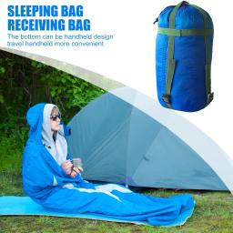 À prova d'água Compressão Stuff Sack Outdoor Camping Saco de dormir Saco de armazenamento de nylon para viagens Caminhadas 5 cores - Image 4