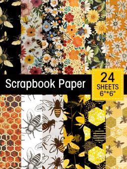 Fundo colorido Scrapbook Paper, Material Decoração do feriado, Papel de Embrulho, Qualquer Ocasião, Especialidade Origami Paper, 24Pcs - Image 1