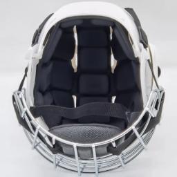 Capacete de proteção para hóquei no gelo, skate e rugby, chapéu esportivo profissional, jogo de treinamento com máscara, adulto e criança - Image 4