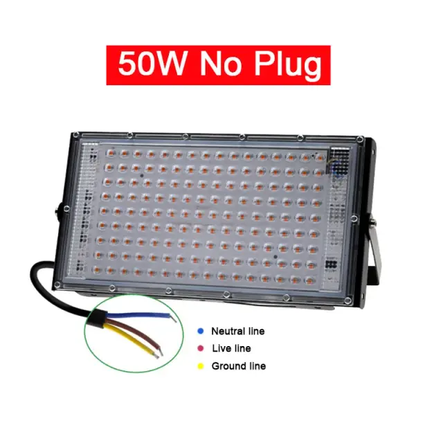 Iluminação LED de Espectro Completo para Cultivo Hidropônico: Lâmpadas para Sementes e Flores - Disponível em 100W, 200W e 300W 220V
