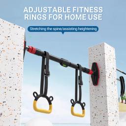 Ginásio Anel com Alças Ajustáveis, Fivela, Interior, Pull-up, Fitness, Ginástica, Equipamento de Exercício Em Casa, Crianças - Image 4