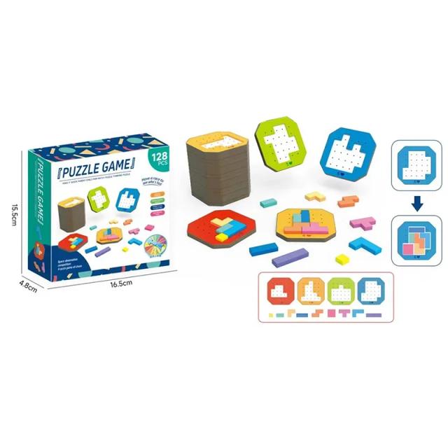 Brinquedo Montessori Quebra-Cabeça Madeira Alfabeto Números Animais 26 Peças
