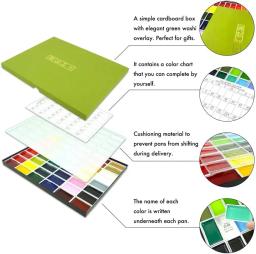 Kuretake-Conjunto Profissional de Tinta Aquarela para Artistas e Artesãos, Certificado AP, Mc20, 12, 36, 48, Fabricado no Japão - Image 3