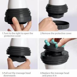 Corpo massageador elétrico anti celulite portátil gordura emagrecimento cuidados de saúde instrumento de massagem vibração cervical coluna pescoço cintura - Image 6