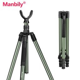 Tripé de alumínio para caça, suporte para tiro em forma de v, jugo 360, giratório, telescópico, tripé para câmera - Image 1