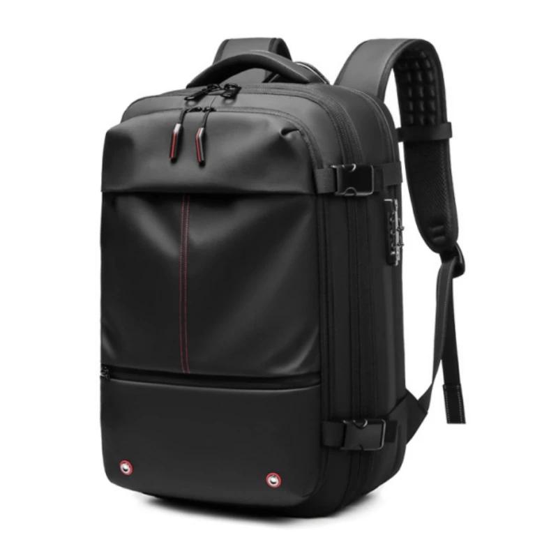 Mochila de viagem compressão a vácuo mochila de grande capacidade 17 polegadas mochila para laptop expandida caminhadas ao ar livre mochila - Image 1