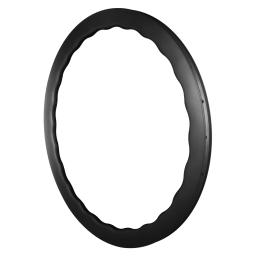 5045mm novas rodas de freio a disco de bicicleta de fibra de carbono 700c 24 furos em forma de onda fivela de carbono rodas de bicicleta de estrada - Image 2