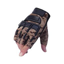 Luvas táticas de camuflagem sem dedos, Mittens metade do dedo, Esportes ao ar livre, Fitness, Treinamento de bicicleta, Luta, Luta - Image 5