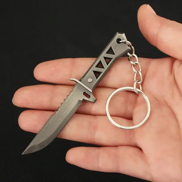 Xenohunter Faca Corpo a Corpo Reaver 9cm - Brinquedo Colecionável Valorant em Metal para Display e Chaveiro