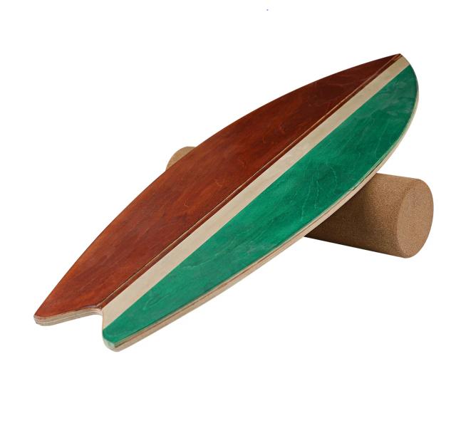Prancha de Surf Maple Land com Rolo de Cortiça e Cintura de Madeira para Treinamento Deseportivo