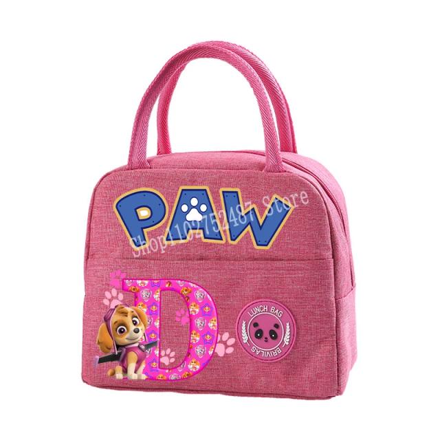 Bolsa Térmica Paw Patrol para Meninas com Skye, A-Z, Ideal para Escola, Picnics e Escritório