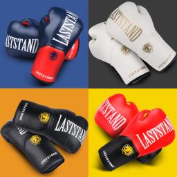 BOXER-PU Luvas de Boxe de Couro para Homens e Mulheres, Luvas Profissionais de Treinamento Kickboxing Sandbag para Adultos, Muay Thai MMA, 8 10 12 14 16oz - Image 2