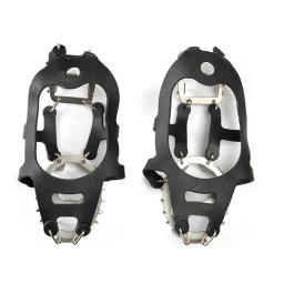 Sapato de neve antiderrapante Crampons, 18 dentes, capas para pesca, grampos de gelo, sapatos de caminhada, escalada, camping, montanhismo, inverno - Image 3