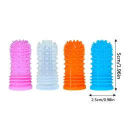 Silicone Dedo Toothbrush para Pet, Dog and Cat Toothbrush Kit, Pet Dentes Limpeza Suprimentos, 4 Pack - Image 6