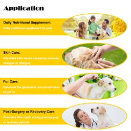 Pet probiótico macio mastiga suplemento para cães, Promover a pele saudável e casaco, Enxaqueca derramamento e aliviar a coceira, Suplemento nutricional - Image 3