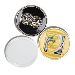 Moedas laterais do metal duro para o treinamento do futebol, 1 escolha lateral, árbitro do futebol, amuleto, amuleto, amuleto - Image 2