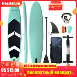 Prancha inflável de stand up paddle, prancha de surf vertical, skate de natação, tiro de corpo largo, diversão familiar jogando com wate, 2023 - Image 1