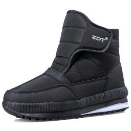 2024 inverno novo engrossado e quente casal grandes sapatos de algodão mais veludo casual tubo curto masculino e feminino tamanho grande botas não-ski - Image 5