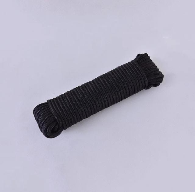Cabo Monocromático Tipo Mil Spec para Escalada e Camping, Corda Lanyard de Sobrevivência disponível em diversas espessuras e 10m de comprimento