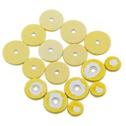 Flauta chave almofadas, cortiça amarela almofada, almofada de couro, peças de reposição instrumento musical, 16pcs - Image 3