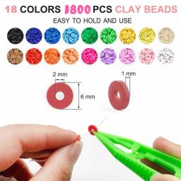DIY Clay Beads Pulseira Making Kit, Grânulos de Semente para Jóias Amizade, Polymer Heishi Beads com Encantos, Presentes - Image 4