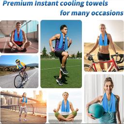 Toalha de secagem rápida Microfiber Sports, Toalha absorvente de suor, Gym Towel for Running, Yoga, Golf, Ciclismo, Ultraleve, 30x100cm - Image 6