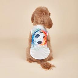 Camisas de futebol para animais de estimação, roupas para cães, camiseta respirável, moletom para cães pequenos e médios e gatos - Image 2